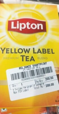 Lipton yellow label tea