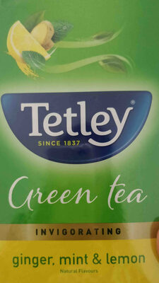 Tetley green tea ginger mint