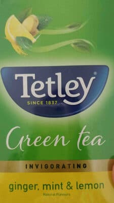 Tetley green tea ginger mint